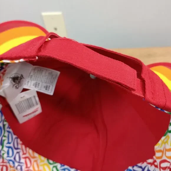 NWT‎ Disneyland Red & Rainbow Mickey Mouse Ears Pride Hat Adult Size Adjustable - Picture 6 of 8